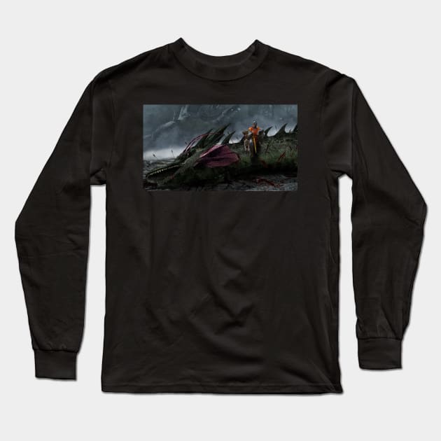 Dragons Lair Long Sleeve T-Shirt by uncannyknack